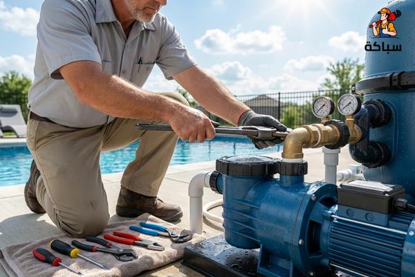 اصلاح سباكة حمامات السباحة